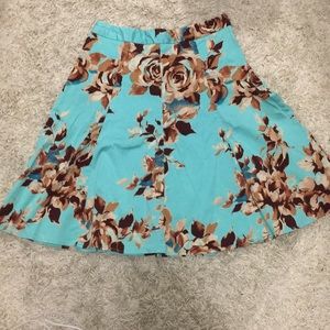 George floral a-line skirt